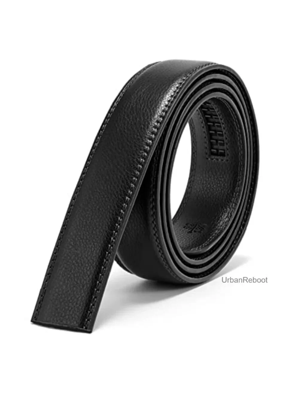 Ratchet Belt Replacement Leather Strap 1 1/8 inch 3cm Brown